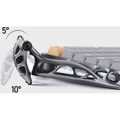 Клавіатура механічна GravaStar Mercury K1 Pro 80keys, GravaStar x Kailh Speedy Mint, EN/UKR, BT/WL/USB, сірий Клавіатура механічна GravaStar Mercury K1 Pro 80keys, GravaStar x Kailh Speedy Mint, EN/UKR, BT/WL/USB, сірий