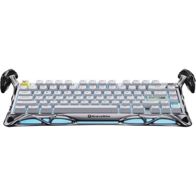 Клавіатура механічна GravaStar Mercury K1 Pro 80keys, GravaStar x Kailh Speedy Mint, EN/UKR, BT/WL/USB, сірий Клавіатура механічна GravaStar Mercury K1 Pro 80keys, GravaStar x Kailh Speedy Mint, EN/UKR, BT/WL/USB, сірий