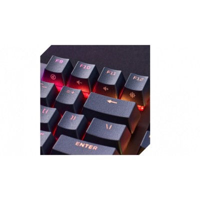 Клавіатура механічна HyperX Alloy Origins Core PBT 87key, AqUK, USB-A, EN/UA, RGB, чорний (639N9AA)