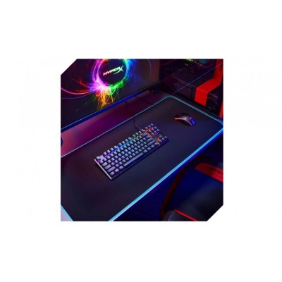 Клавіатура механічна HyperX Alloy Origins Core PBT 87key, AqUK, USB-A, EN/UA, RGB, чорний (639N9AA)