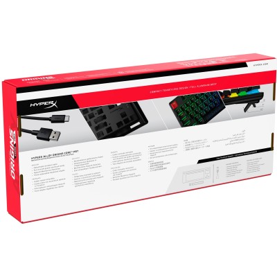 Клавіатура механічна HyperX Alloy Origins Core PBT 87key, AqUK, USB-A, EN/UA, RGB, чорний (639N9AA)