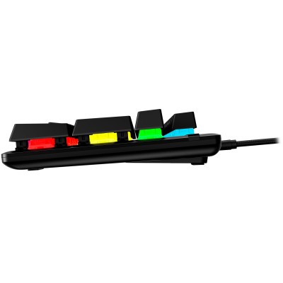 Клавіатура механічна HyperX Alloy Origins PBT 104key, AqUK, USB-A, EN/RU, RGB, чорний (639N5AA)
