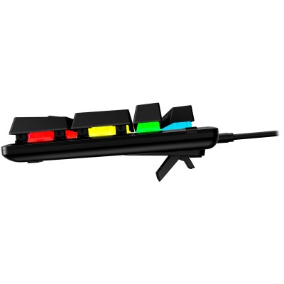 Клавіатура механічна HyperX Alloy Origins PBT 104key, AqUK, USB-A, EN/RU, RGB, чорний (639N5AA)