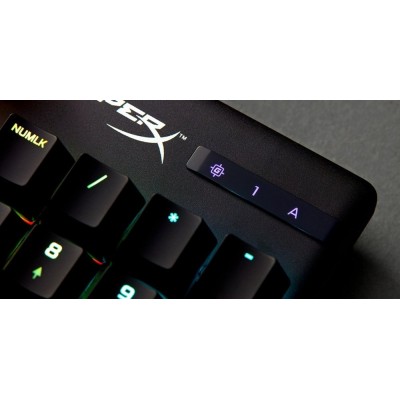 Клавіатура механічна HyperX Alloy Origins PBT 104key, AqUK, USB-A, EN/RU, RGB, чорний (639N5AA)