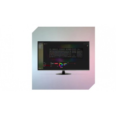 Клавіатура механічна HyperX Alloy Origins PBT 104key, Red, USB-A, EN/UA, RGB, чорний (639N3AA)