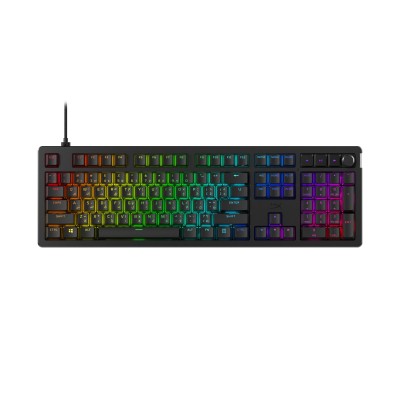 Клавіатура механічна HyperX Alloy Rise 106key, Red, USB-A, EN/UA, RGB, чорний (7G7A3AA)