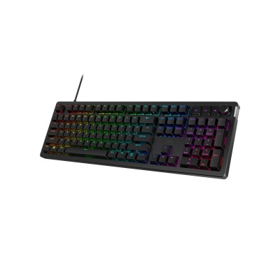 Клавіатура механічна HyperX Alloy Rise 106key, Red, USB-A, EN/UA, RGB, чорний (7G7A3AA)
