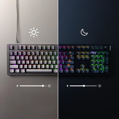 Клавіатура механічна HyperX Alloy Rise 106key, Red, USB-A, EN/UA, RGB, чорний (7G7A3AA)