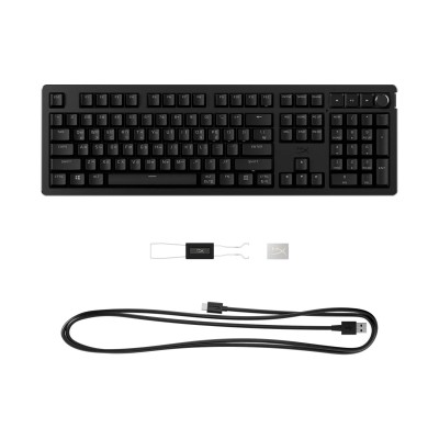 Клавіатура механічна HyperX Alloy Rise 106key, Red, USB-A, EN/UA, RGB, чорний (7G7A3AA)