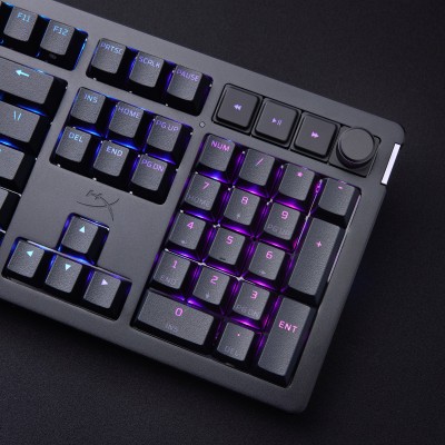 Клавіатура механічна HyperX Alloy Rise 106key, Red, USB-A, EN/UA, RGB, чорний (7G7A3AA)