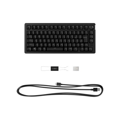 Клавіатура механічна HyperX Alloy Rise 75key, Red, USB-A, EN/UA, RGB, чорний (7G7A4AA)