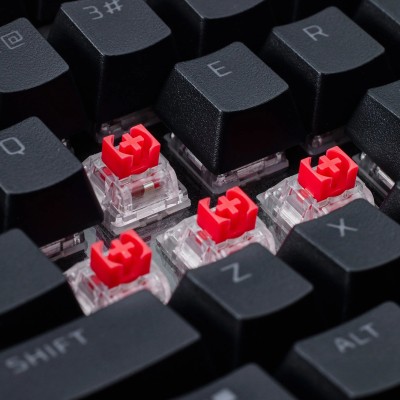 Клавіатура механічна HyperX Alloy Rise 75key, Red, USB-A, EN/UA, RGB, чорний (7G7A4AA)