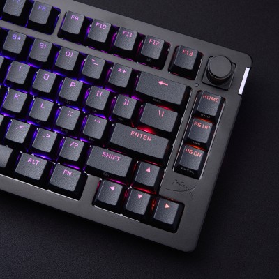 Клавіатура механічна HyperX Alloy Rise 75key, Red, USB-A, EN/UA, RGB, чорний (7G7A4AA)