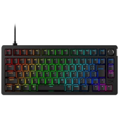 Клавіатура механічна HyperX Alloy Rise 75key, Red, USB-A, EN/UA, RGB, чорний (7G7A4AA)