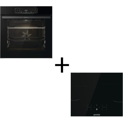 Комплект Gorenje (духовка електрична BOS6737E06BG + поверхня індукційна GI6401BSC), 743032, чорн (SET_BOS6737E06BG_GI6401B) Комплект Gorenje (духовка електрична BOS6737E06BG + поверхня індукційна GI6401BSC), 743032, чорн (SET_BOS6737E06BG_GI6401B)