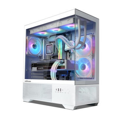 Корпус Zalman Chronix без БЖ, 1xUSB3.0, 1xUSB2.0, 1x Type C, 2x120мм ARGB Reverse, 1x120мм ARGB, VGA 410мм, LCS ready, TG Side/F