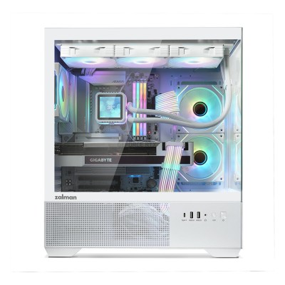 Корпус Zalman Chronix без БЖ, 1xUSB3.0, 1xUSB2.0, 1x Type C, 2x120мм ARGB Reverse, 1x120мм ARGB, VGA 410мм, LCS ready, TG Side/F