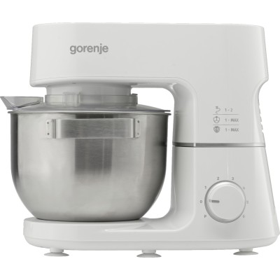 Кухонна машина Gorenje 800Вт, чаша-метал, корпус-метал, насадок-3, білий (MMC800CW) Кухонна машина Gorenje 800Вт, чаша-метал, корпус-метал, насадок-3, білий (MMC800CW)