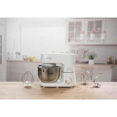 Кухонна машина Gorenje 800Вт, чаша-метал, корпус-метал, насадок-3, білий (MMC800CW) Кухонна машина Gorenje 800Вт, чаша-метал, корпус-метал, насадок-3, білий (MMC800CW)