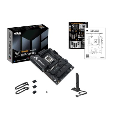 Материнcька плата ASUS TUF GAMING X870E-PLUS WIFI7 sAM5 X870E 4xDDR5 M.2 HDMI WiFi BT ATX (90MB1M70-M0EAY0)
