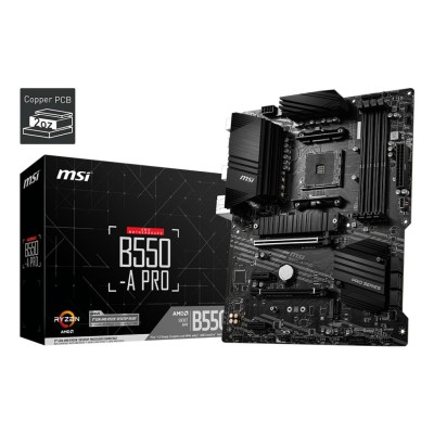 Материнcька плата MSI B550-A PRO sAM4 B550 4xDDR4 HDMI DP ATX (911-7C56-076)
