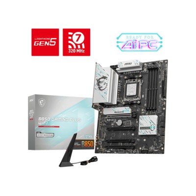 Материнcька плата MSI B850 GAMING PLUS WIFI sAM5 B850 4xDDR5 M.2 DP WiFi BT ATX (911-7E56-007)
