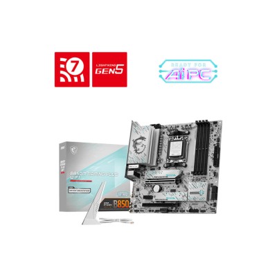 Материнcька плата MSI B850M GAMING PLUS WIFI sAM5 B850 4xDDR5 M.2 HDMI DP WiFi BT mATX (911-7E66-001)
