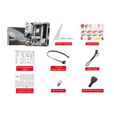 Материнcька плата MSI B850M GAMING PLUS WIFI6E sAM5 B850 4xDDR5 M.2 HDMI DP WiFi BT mATX (911-7E81-001)