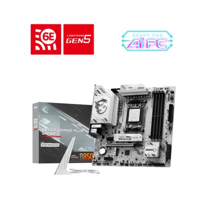 Материнcька плата MSI B850M GAMING PLUS WIFI6E sAM5 B850 4xDDR5 M.2 HDMI DP WiFi BT mATX (911-7E81-001)