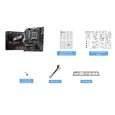 Материнcька плата MSI PRO A620M-E sAM5 A620 2xDDR5 M.2 HDMI D-Sub mATX (911-7E28-014)