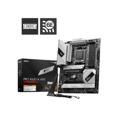 Материнcька плата MSI PRO B650-A WIFI sAM5 B650 4xDDR5 M.2 HDMI DP WiFi BT ATX (911-7D75-013)