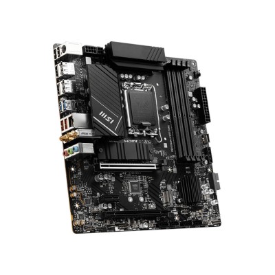Материнcька плата MSI PRO B760M-A WIFI DDR4 s1700 B760 4xDDR4 M.2 HDMI DP WiFi BT mATX (911-7D99-055)