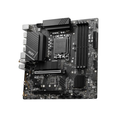 Материнcька плата MSI PRO B760M-A WIFI DDR4 s1700 B760 4xDDR4 M.2 HDMI DP WiFi BT mATX (911-7D99-055)