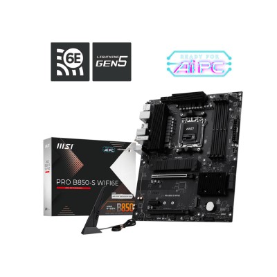 Материнcька плата MSI PRO B850-S WIFI6E sAM5 B850 4xDDR5 M.2 HDMI WiFi BT ATX (911-7E80-002)