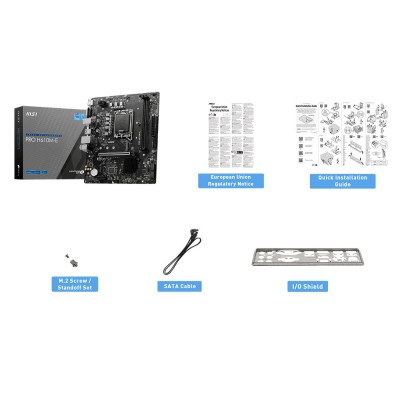 Материнcька плата MSI PRO H610M-E s1700 H610 2xDDR5 M.2 HDMI D-Sub mATX (911-7D48-070)