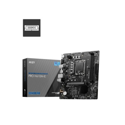 Материнcька плата MSI PRO H610M-E s1700 H610 2xDDR5 M.2 HDMI D-Sub mATX (911-7D48-070)