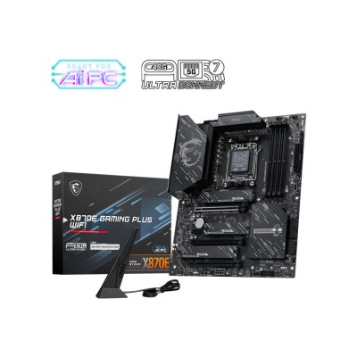 Материнcька плата MSI X870E GAMING PLUS WIFI sAM5 X870E 4xDDR5 M.2 HDMI WiFi BT ATX (911-7E70-001)
