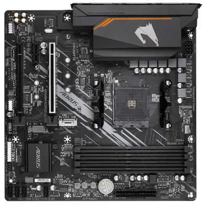 Материнська плата GIGABYTE B550M AORUS ELITE sAM4 B550 4xDDR4 M.2 HDMI DP mATX (B550M_AORUS_ELITE)