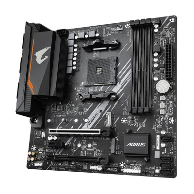 Материнська плата GIGABYTE B550M AORUS ELITE sAM4 B550 4xDDR4 M.2 HDMI DP mATX (B550M_AORUS_ELITE)