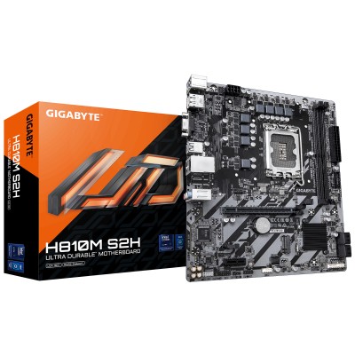 Материнська плата GIGABYTE H810M S2H s1851 H810 2xDDR5 HDMI DP D-Sub mATX (H810M_S2H) Материнська плата GIGABYTE H810M S2H s1851 H810 2xDDR5 HDMI DP D-Sub mATX (H810M_S2H)