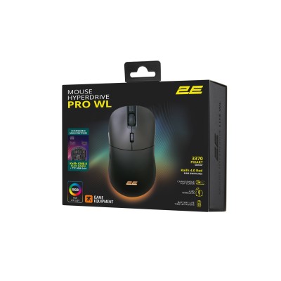 Миша 2E GAMING HyperDrive Pro WL, RGB, USB-A/WL, чорний (2E-MGHDPR-WL-BK) Миша 2E GAMING HyperDrive Pro WL, RGB, USB-A/WL, чорний (2E-MGHDPR-WL-BK)