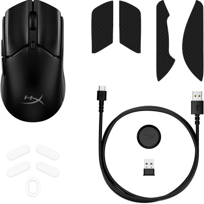 Миша HyperX Pulsefire Haste 2 mini, RGB, USB-A/WL/BT, чорний (7D388AA) Миша HyperX Pulsefire Haste 2 mini, RGB, USB-A/WL/BT, чорний (7D388AA)