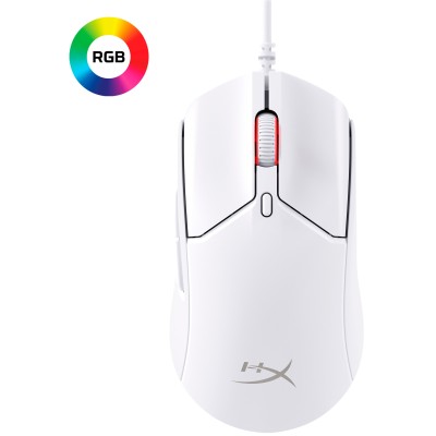 Миша HyperX Pulsefire Haste 2, RGB, USB-A, USB, білий (6N0A8AA) Миша HyperX Pulsefire Haste 2, RGB, USB-A, USB, білий (6N0A8AA)