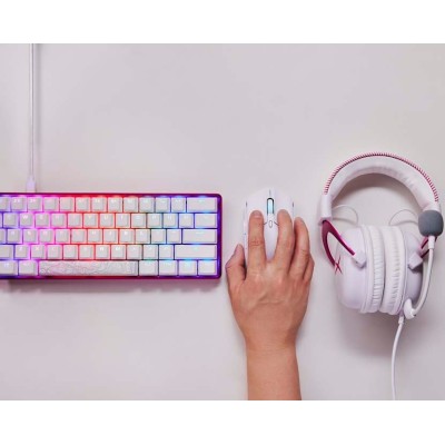 Миша HyperX Pulsefire Haste 2, RGB, USB-A/WL/BT, білий (6N0A9AA) Миша HyperX Pulsefire Haste 2, RGB, USB-A/WL/BT, білий (6N0A9AA)