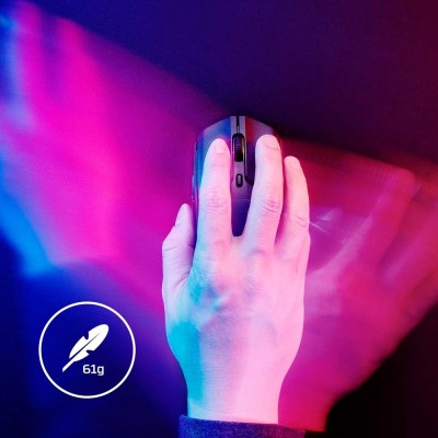 Миша HyperX Pulsefire Haste 2, RGB, USB-A/WL/BT, чорний (6N0B0AA) Миша HyperX Pulsefire Haste 2, RGB, USB-A/WL/BT, чорний (6N0B0AA)