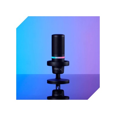 Мікрофон геймінговий HyperX DuoCast, Omni/Bi, USB-A, 2м, NGenuity, RGB, чорний (4P5E2AA) Мікрофон геймінговий HyperX DuoCast, Omni/Bi, USB-A, 2м, NGenuity, RGB, чорний (4P5E2AA)