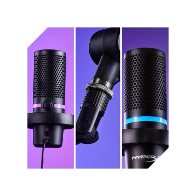 Мікрофон геймінговий HyperX DuoCast, Omni/Bi, USB-A, 2м, NGenuity, RGB, чорний (4P5E2AA) Мікрофон геймінговий HyperX DuoCast, Omni/Bi, USB-A, 2м, NGenuity, RGB, чорний (4P5E2AA)