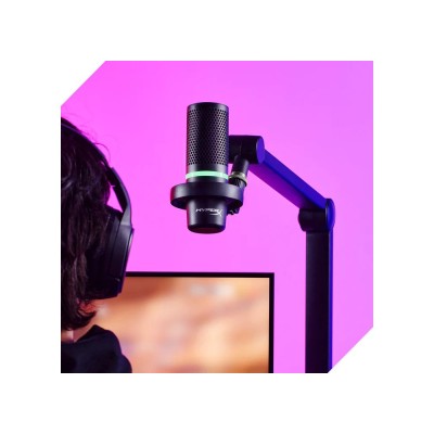 Мікрофон геймінговий HyperX DuoCast, Omni/Bi, USB-A, 2м, NGenuity, RGB, чорний (4P5E2AA) Мікрофон геймінговий HyperX DuoCast, Omni/Bi, USB-A, 2м, NGenuity, RGB, чорний (4P5E2AA)