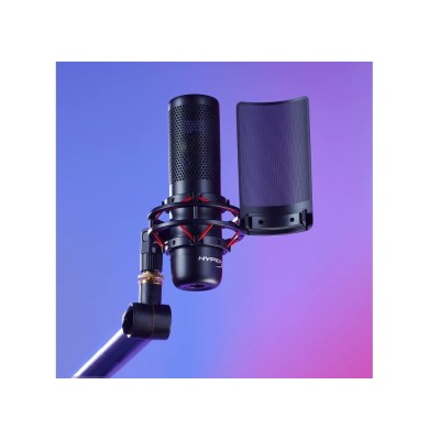 Мікрофон геймінговий HyperX ProCast, Bi, 3-pin XLR, no cable, з поп-фільтром, чорний (699Z0AA)
