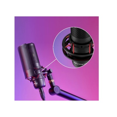 Мікрофон геймінговий HyperX ProCast, Bi, 3-pin XLR, no cable, з поп-фільтром, чорний (699Z0AA)